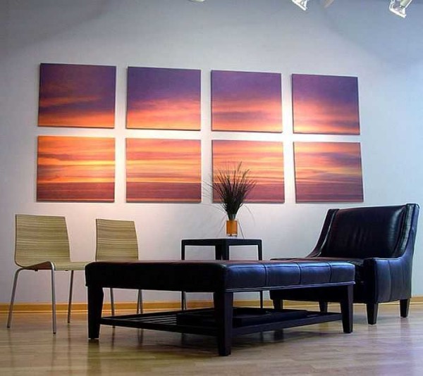 Une décoration murale très simple, mais qui a fière allure