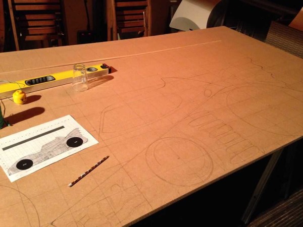 Transférer le dessin sur une grande surface