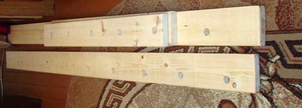 Début de la production de l'escalier suédois pour le coin des sports