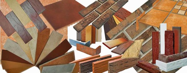 Échantillons de carreaux de clinker pour simuler la maçonnerie
