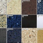 Il peut y avoir de nombreuses options de couleur: agglomérat de quartz