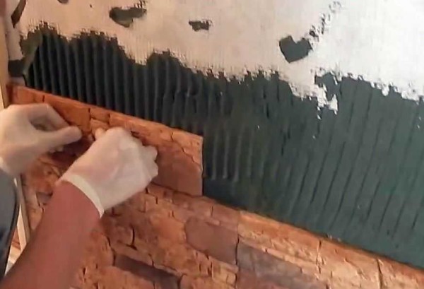 La deuxième technologie pour la pose de pierre décorative sur le mur