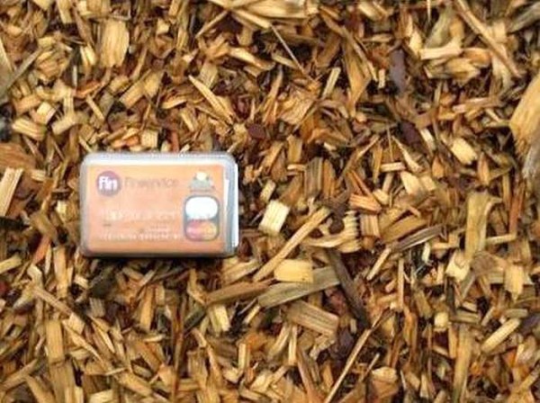 Un exemple de copeaux de bois pour le béton de bois