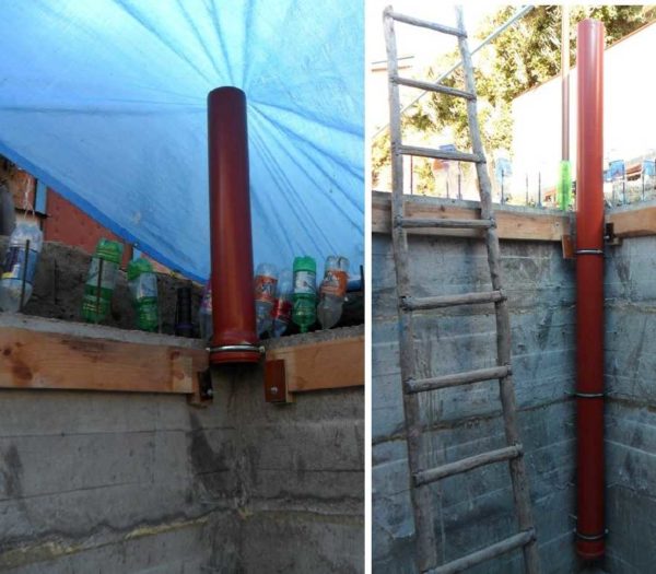 Nous installons des tuyaux de ventilation