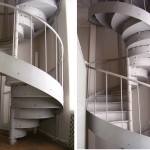 La forme originale des marches en forme de demi-cercle est très confortable lors de la marche