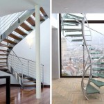Les escaliers en colimaçon peuvent avoir un look futuriste.Ces modèles s'intègrent bien dans les styles du minimalisme, de la haute technologie et d'autres tendances modernes dans la conception des locaux.