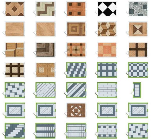 Options de combinaison pour plusieurs couleurs