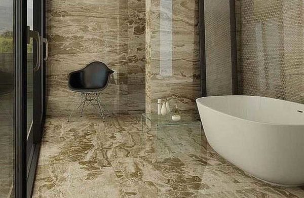 Variations sur le thème de la pierre naturelle dans la salle de bain