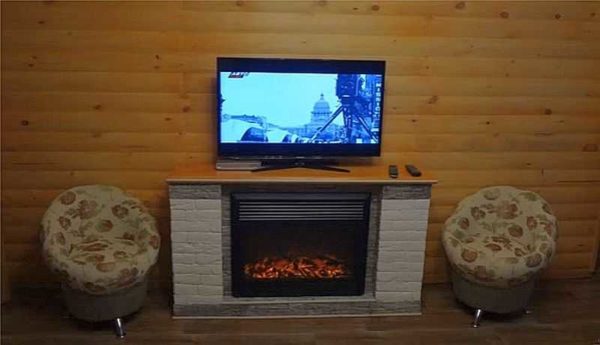 Cheminée décorative bricolage terminée