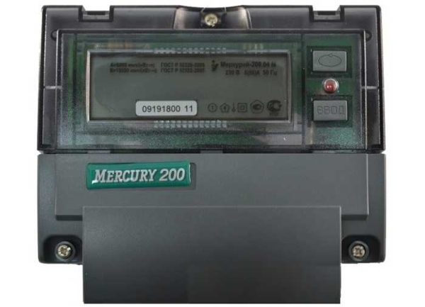 Compteur de mercure 200 pour le comptage d'électricité à deux (trois) tarifs