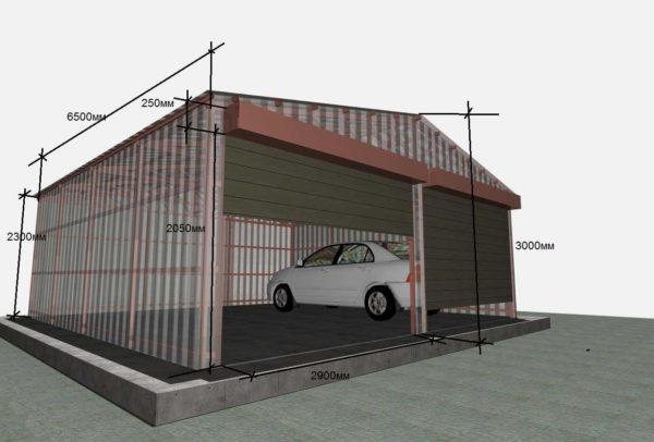 Dimensions du garage pour deux voitures