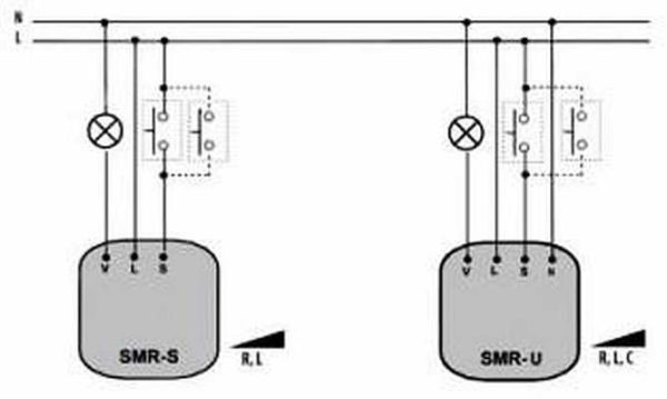 Schéma de raccordement variateur pour interrupteur