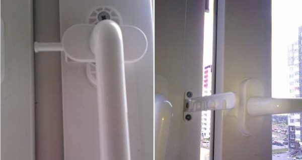 Limiteur de ventilation pour fenêtre en plastique installé