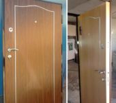 Porte en fer maison installée