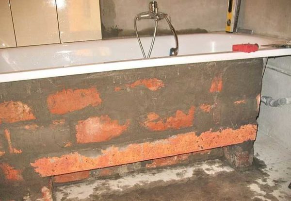 Écran de brique de baignoire prêt à carreler