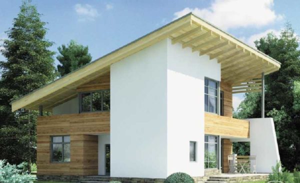 Maison de deux étages avec terrasses sur deux étages