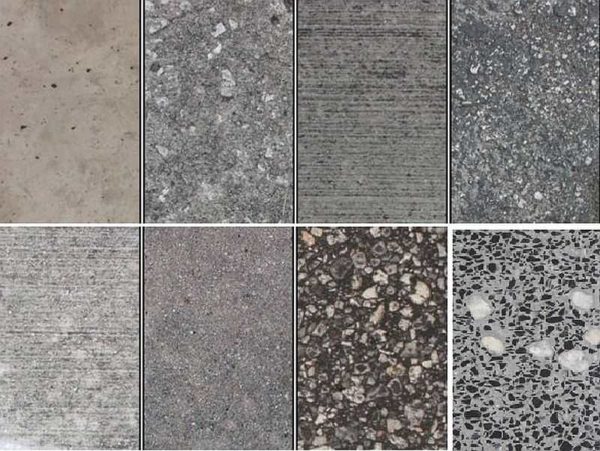 Certains types de béton décoratif