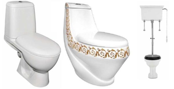 Types de réservoirs pour toilettes au sol