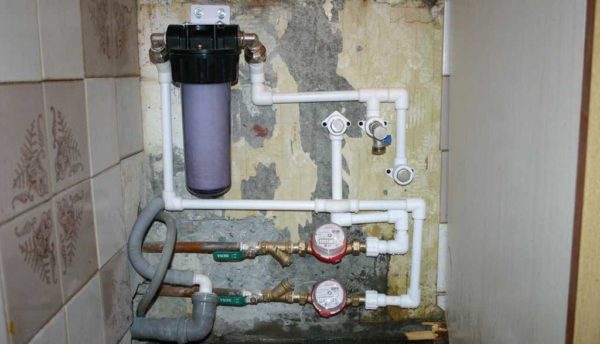 L'installation de compteurs d'eau est souhaitable dans le sens horizontal
