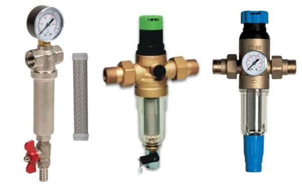 Types de filtres à eau de rinçage mécaniques