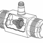 Dispositif de capteur de débit d'eau de turbine