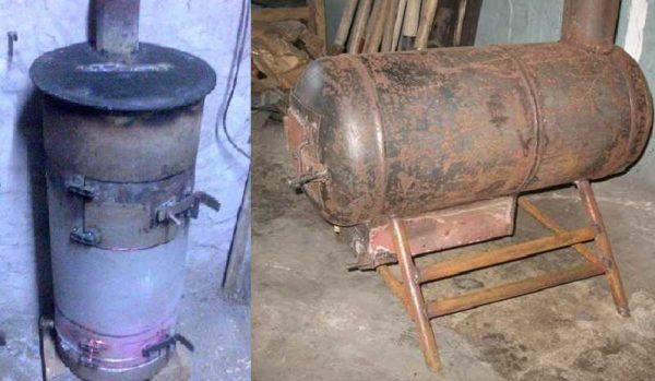 Un poêle à souder pour garage peut être fabriqué à partir d'un cylindre ou d'un tuyau à paroi épaisse