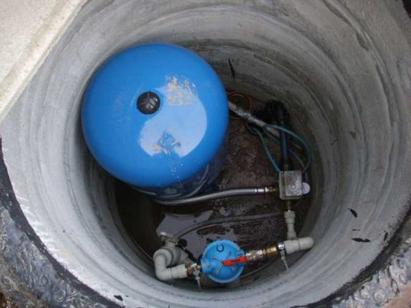 Caisson en anneaux de béton