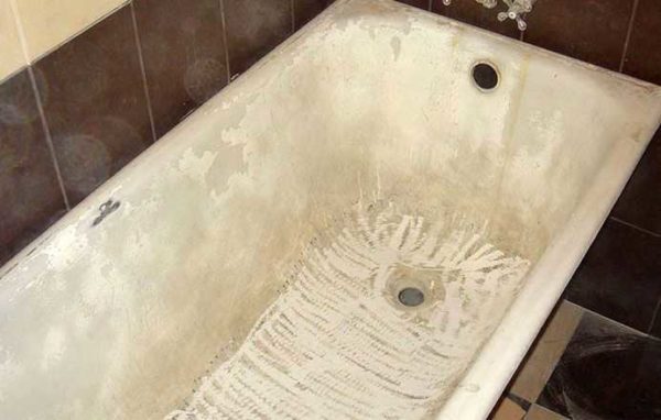 Bain préparé - émail enlevé