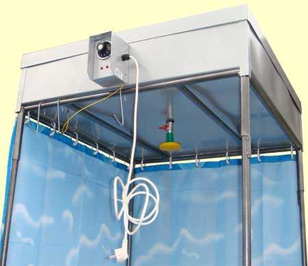 Réservoir de douche chauffé en métal