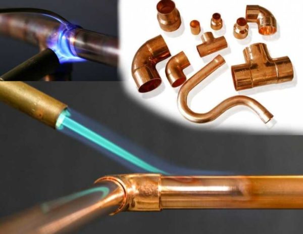 Raccords pour le brasage des tuyaux en cuivre