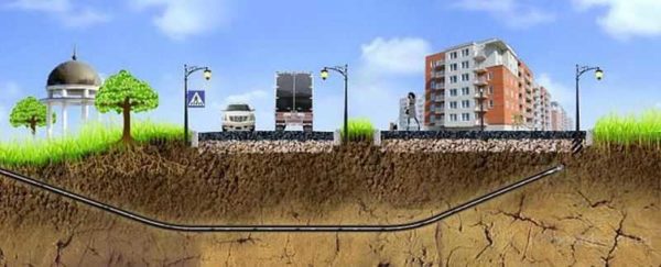 Une crevaison sous la route est faite à l'aide d'un équipement spécial