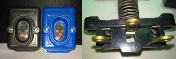 L'apparition du bouton PNVS et l'état des contacts après le relâchement du bouton de démarrage