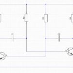 Circuit original (multivibrateur) dessiné par DipTrace