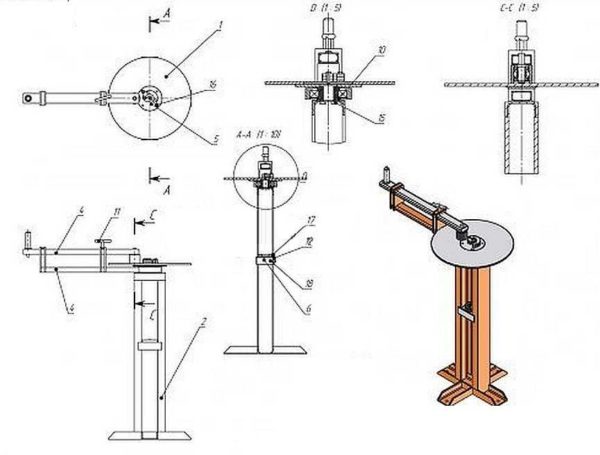 Dessin de la machine à forger à froid Escargot