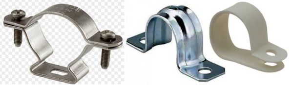 Clips métalliques pour la fixation du câble