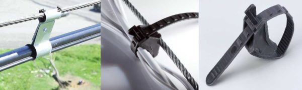Crochets pour attacher un câble à un câble