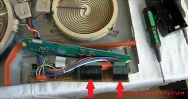 Où trouver les thermostats sur la table de cuisson