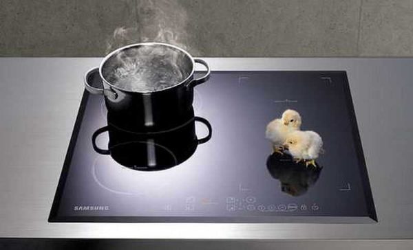 Ne chauffe que s'il y a un certain type de batterie de cuisine en métal (magnétique)