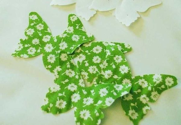 La version la plus simple des papillons en tissu