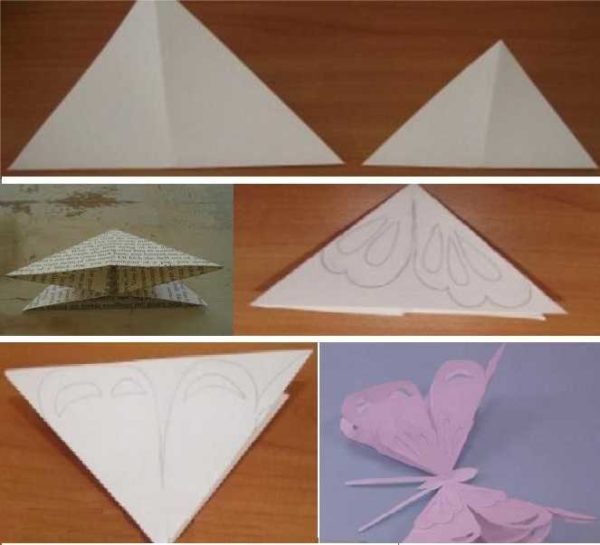 Papillons en papier volumineux pour la décoration