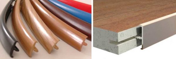 Profil de meuble en forme de T pour bordure de meuble