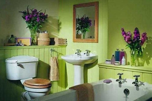 Vous ne savez pas comment décorer les murs de la salle de bain? Et la peinture?