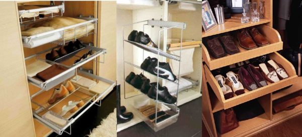 Idées pour ranger les chaussures dans une armoire pour un couloir