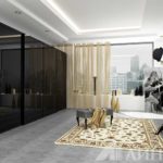 Verre noir givré par opposition à une décoration de chambre claire