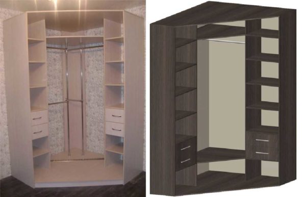 Un exemple de remplissage d'une armoire à cinq parois