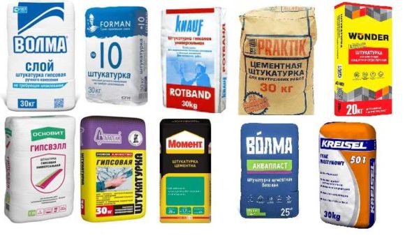 Il existe de nombreuses marques de plâtre dans les quincailleries