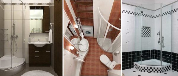 Différentes options de cabines de douche pour une petite salle de bain