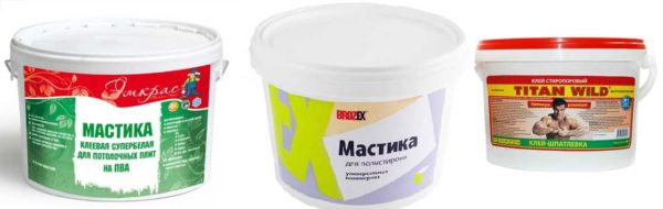 Mastics pour carreaux de plafond