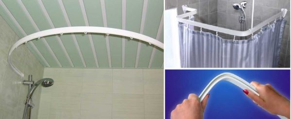 Rideau de douche flexible - une chose pratique pour les solutions personnalisées