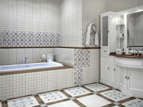 Les carreaux pour une petite salle de bain doivent être légers et meilleurs - petits